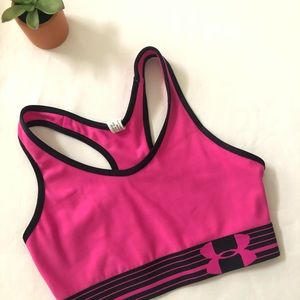Under Armour pink compression bra XS